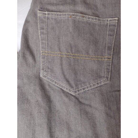 PJ Mark Men's Gray Relaxed Denim Jeans Size 34 x 32 Straight Leg Streetwear - Picture 3 of 8